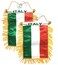 Italian flags for cars accessory sticker decals window mini banners automobiles home Italia Italy car flags Quaity made STICKS to Glass Quick and easy