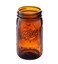 Ball Elite Collection Amber Glass Wide Mouth Mason Jar (32 oz/Quart) Amber Canning Jar - UV light Protection - Microwave &amp; Dishwasher Safe, 1 Jar (No Lid or Band)
