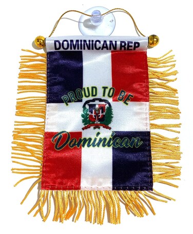 Dominican Republic flags for cars Banderas Republica Dominicana Quality STICKS to Glass DR Santo Domingo (1)