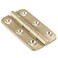 Keenkee 4 PCS Brushed Solid Brass Butt Hinges 2 Inch for Cabinet Doors, Trunks, Wood, Chest Lid, Crafts, Jewelry Box and Small Wooden Boxes, Furnitures, Round Corner Mortise Brass Hinge with Screws