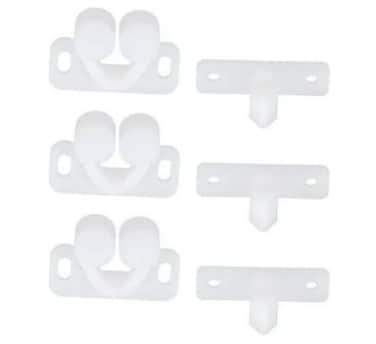 YuanHolumid 3Pcs White Marine Boat Ball Catch Door Cupboard Spring Back Plates Roller Latch Plastic Cabinet and Furniture Door Catches Catches Cabinet Hardware
