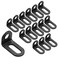 Biaungdo 18x18x30mm/0.7"x0.7"x1.2" Adjustable Right Angle Brackets L-shape Corner Brace Support Black- (15 Pcs)