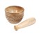 Wooden Mortar and Pestle Grinder/Chopper for Herbs, for Garlic Press, Coffee Grinder, Herb Spice Masher, Ginger Crusher, Spice Grinding, Spices and Kitchen Usage, Hand Carved - 4 Inches - Natural