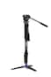 Benro Classic Video Monopod with S2 PRO Flat Base Video Head, 5.5 lb Max, 3 Leg Folding Base, Flip Lock, Carrying Case (A38FDS2PRO)