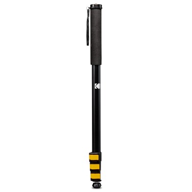 KODAK PhotoGear 72&rdquo; Portable Monopod   21&rdquo;-72&rdquo; Lightweight Aluminum Monopod   4-Section Flip Lock Adjustment, Smartphone Adapter, Rubber Foot with Retractable Spike, Wrist Strap &amp; Bonus E-Guide &amp; Case