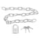 Bike Chain Lock, Cannot Be Cut with Bolt Cutters Or Hand Tools, Premium Case-Hardened Security Chain for Motorcycles, Bike, Generator, Gates,Outdoor Furniture