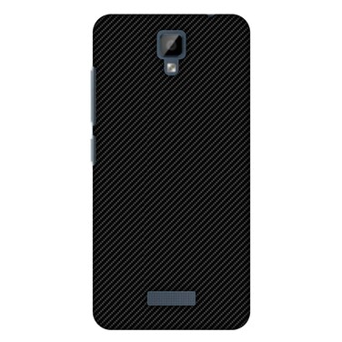 AMZER Slim Handcrafted Designer Printed Hard Shell Case For Gionee P7 - Carbon Black With Texture