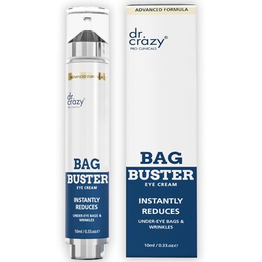 Dr. Crazy Bag Buster Eye Cream   Eye Cream for Puffiness and Bags Under Eyes   Dark Circles Under Eye Treatment   Eye Bags Treatment for Women &amp; Men   Eye Cream Anti Aging   10ml