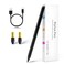 iPad 10th/9th/8th Generation 10.2" Stylus Pencil with Palm Rejection,Type C Charge 1.5mm POM Tip Active Drawing Writing Pen Compatible with Apple Pencil for iPad Pen 10.2-Inch 10th/9th/8th Black