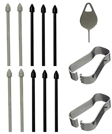 2 Packs Tips/Nibs Replacement with Removal Tweezer for Samsung Galaxy Tab S6/S6 Lite Touch Pen S Pen Stylus Pen (Tab S6/S6 Lite Tips-Black)