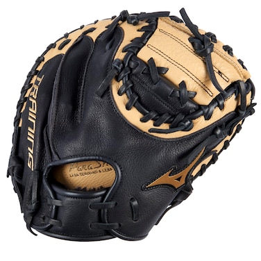 Mizuno Franchise Baseball Training Catcher's Mitt 30"   Baseball FIELDERS MITT   RH Black-TAN