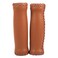 ycle Retro Artificial Leather Handle Grips, Cycling MTB Road Mountain Bike Handlebar Grips (Brown) Leather Handlebar Grips Leather Handlebar Grips