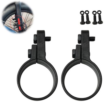TOTIDE 2PCS Bike Fenders Frame/Fork Mounting Clamp Bracket Adapter Cycling Repair Parts (40mm), Black