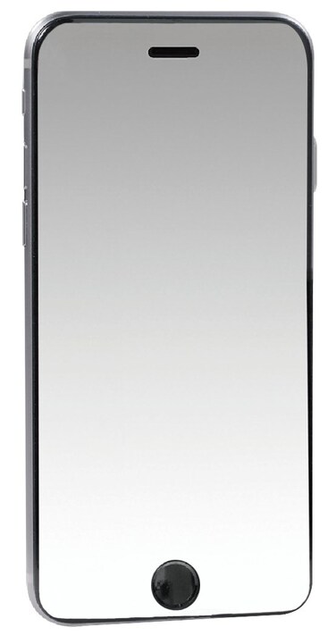 Moguls Mobile Tempered Mirror Screen Protector for iPhone 6 Plus - Retail Packaging - Platinum