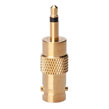 3.5mm Mono to BNC Adapter, BNC Female Jack to 3.5mm TS Male Plug, Gold Pated Bidirection Connector, SDI Coaxial Cables Adaptor for CCTV Surveillance Camera DVI DAB CB Radio Antenna