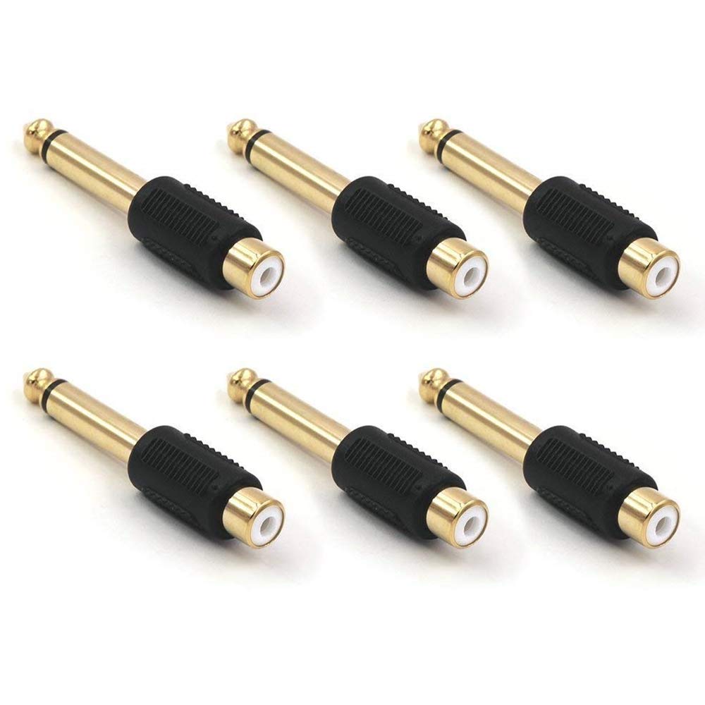 في سي إي Vce Rca To 1 4 Audio Adapter 6-pack 3.5 MM