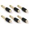VCE RCA to 1/4" Audio Adapter, 6.35mm Mono Plug Male to RCA Female Connectors 6-Pack