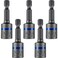 3/8-Inch Magnetic Hex Head Driver Bit w/Quick Change Shank - Used for Installing Screws, Nuts, Bolts, etc. - (5 PACK)