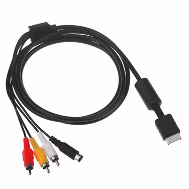 Childhood 6ft 1.8m 3RCA Audio Video S-Video S AV Cable for PS3 PS2 PS1 Playstation
