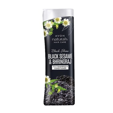 AVON Naturals Black Shine Bhringraj 2-in-1 Shampoo &amp; Conditioner 180 ml Each