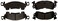 ACDelco Gold 17D52MH Semi-Metallic Front Disc Brake Pad Set