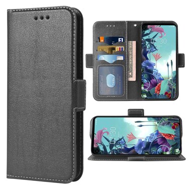 Compatible with LG Q70 Wallet Case Leather Flip Cover Card Holder Stand Cell Accessories Phone Cases for LGQ70 Q730 Q 70 LGQ70phone Women Men Black
