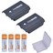 PowerTrust 2Pack Battery Cover Shell Case for Xbox 360 Wireless Controller with 4pcs AA Ni-MH Rechargeable Batteries