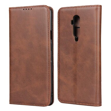 iCoverCase for OnePlus 7T Pro Wallet Case, Premium PU Magnetic Leather Card Slots Holder Carry Kickstand Feature Flip Cover Case for OnePlus 7T Pro (Dark Brown)
