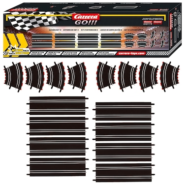 Carrera 61614 GO!!! and Digital 143 Extension Set 3 Add On Parts Includes Straights Curves High Curves, Medium