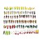 1:100 HO Scale Models People Set, Xafissy 200PCS Tiny People Model People DIY Resin Colorful Painted Mixed Seated and Standing People Figures Models for Miniature Scenes