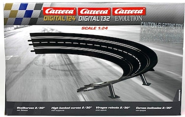 High Banked Curve 1/30, 6Piece - Digital 124/132 &amp; Analog
