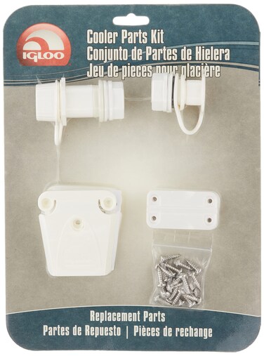 Igloo Parts Kit for Ice Chests, White, 8.5" x 2" x 9