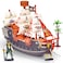 ArtCreativity 10 Inch Pirate Boat, Detailed Pirate Ship Toy Playset with 2 Pirate Action Figures &amp; Tree, Fun Pirate Party Favor and Prize, Best Gift for Boys &amp; Girls Ages 3+