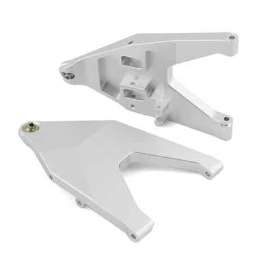 2X Alloy Front Lower Suspension Arms 8532 for Unlimited Desert Racer 85086-4 UDR Upgarde Parts (Silver)