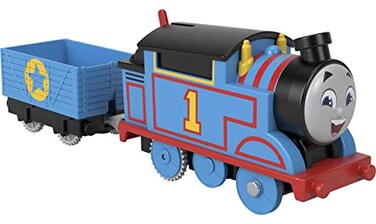 Thomas &amp; Friends Motorized Toy Train Thomas Battery-Powered Engine with Cargo for Pretend Play Preschool Kids Ages 3+ Years​
