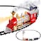 Classic Train Set with Smoke - Train Toys for Kids with Lights &amp; Sounds, Locomotive Engine, Railway Kit Cargo Cars &amp; 11 Feet of Tracks
