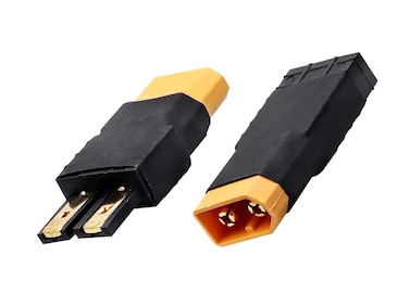 XT60 to TR Adapter,XT60 to TR Connector Without Wires RC LiPo Battery Connectors (XT60 to TR Male &amp; Female Adapter)