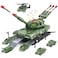 Tank Toys for 3 4 5 6 7 8 Year Old Boys - Army Toys Tank with 6PCS Alloy Die-Cast Army Vehicles, Kids Military Tank with Light, Sound &amp; Missiles Shooting, Christmas Birthday Gift for Kids