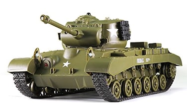 Remote Control 2.4Ghz 1/30 Scale US M26 Pershing RC IR Battle Tank w/Sound Lights