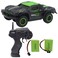 Blomiky 4WD 9MPH High Speed Racing RC Car 1:43 Scale 2.4G 4WD Electric Small Remote Control Vehicle D143 Green Black