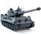 FMTStore RC Tanks   1:28 WW2 German Tiger Army Tank Toys for Boys, Adults Gifts 9 Channels Remote Control Vehicles with Sound and Light,RC Military Toys for Kids Boys Girls (Gray)