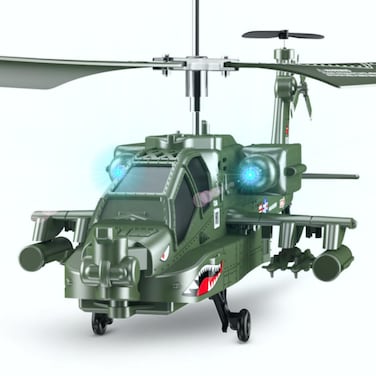 POCO DIVO Apache AH-64 Helicopter RC Flight Infrared 3CH AH64 S109 Gyro Military Aircraft Model S109G