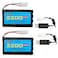AMZZN 2PCS 9.6V 2200mAh AA NiMH Battery with Tamiya Plug and USB Charging Cable for RC Toy Cars, Trucks, Tanks, Engineering Vehicles, RC Ships, Rechargeable Battery Accessories (2PCS Battery+2 USB)