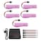 sea jump 5PCS 3.7V 2000mah SM-2P Plug Lithium Battery with 5in1 Charger for DE68 DE44 DE45W DE45 DE58 DE49 DE57 DE70 Off-Road Vehicle Truck Tank RC Remote Control Toy Car Battery