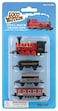 Toysmith Mini Pull-Back Train Set, Assorted Styles, For Boys &amp; Girls 5+