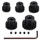 48P Hardened Steel Upgrade Pinion Gear Set: 19T 20T 21T 22T 23T fit 3.175mm (1/8-Inch) RC Motor Shaft (Work with Steel Spur Gear) for RC Cars, Set of 5