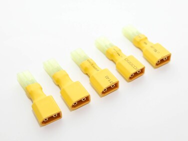 Pack(5) New Male XT60 to Female Mini-Tamiya Adapter for RC Turning Zippy Drone Power