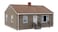 Walthers Cornerstone Postwar Prefab House HO Scale Model Kit