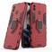 LuluMain Compatible with Honor Play Case, Metal Ring Grip Kickstand Shockproof Hard Bumper (Works with Magnetic Car Mount) Dual Layer Rugged Cover for Huawei Honor Play (Red)