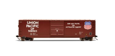 Rivarossi Union Pacific Railroad Box Car with Sliding Door Running Number #508503 HO Scale Train Rolling Stock HR6633B